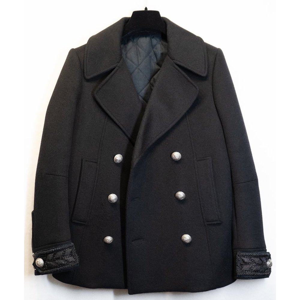 BALMAIN Cashmere Double-Breasted Jacket Size| FR50 US10-12